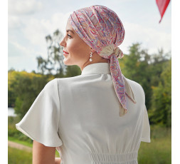 Beatrice Turban With Ribbons by Christine Headwear