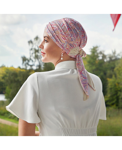 Beatrice Turban With Ribbons by Christine Headwear